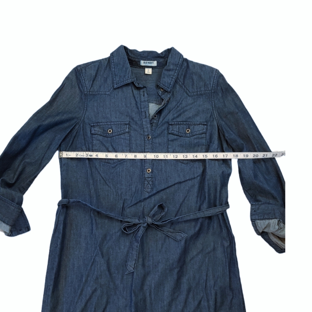 OLD NAVY | Denim Collared Button-Up Dress - Picture 2 of 5